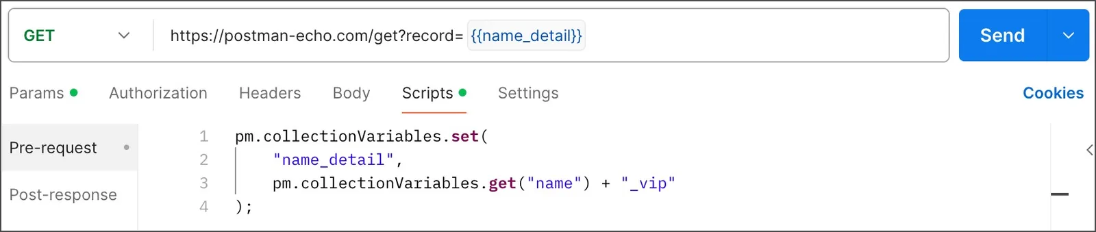 Pre-Request Code
