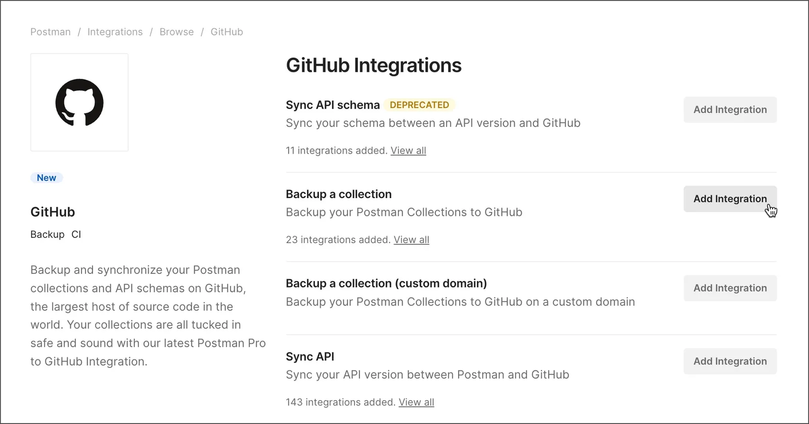 GitHub integration