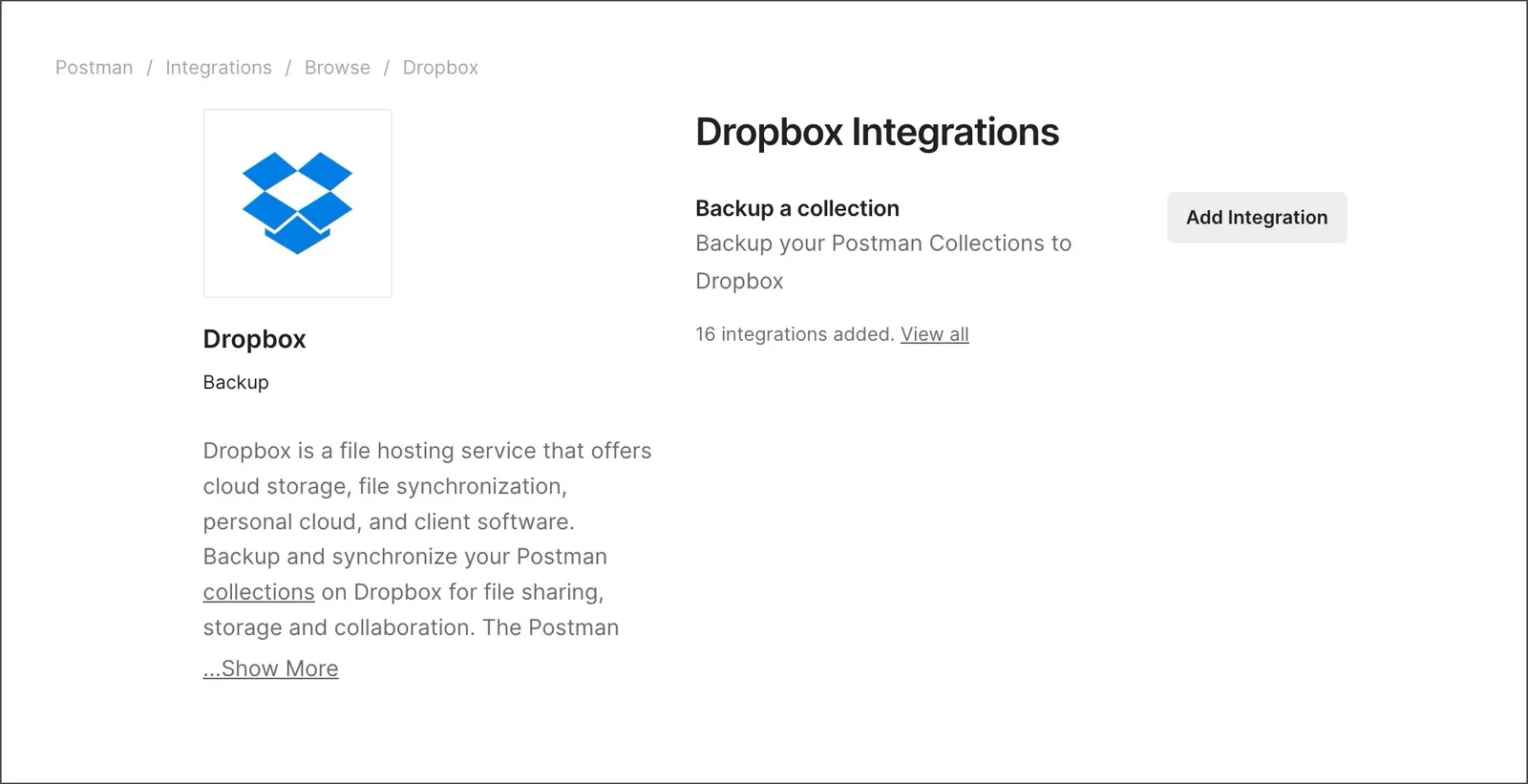 Add an integration