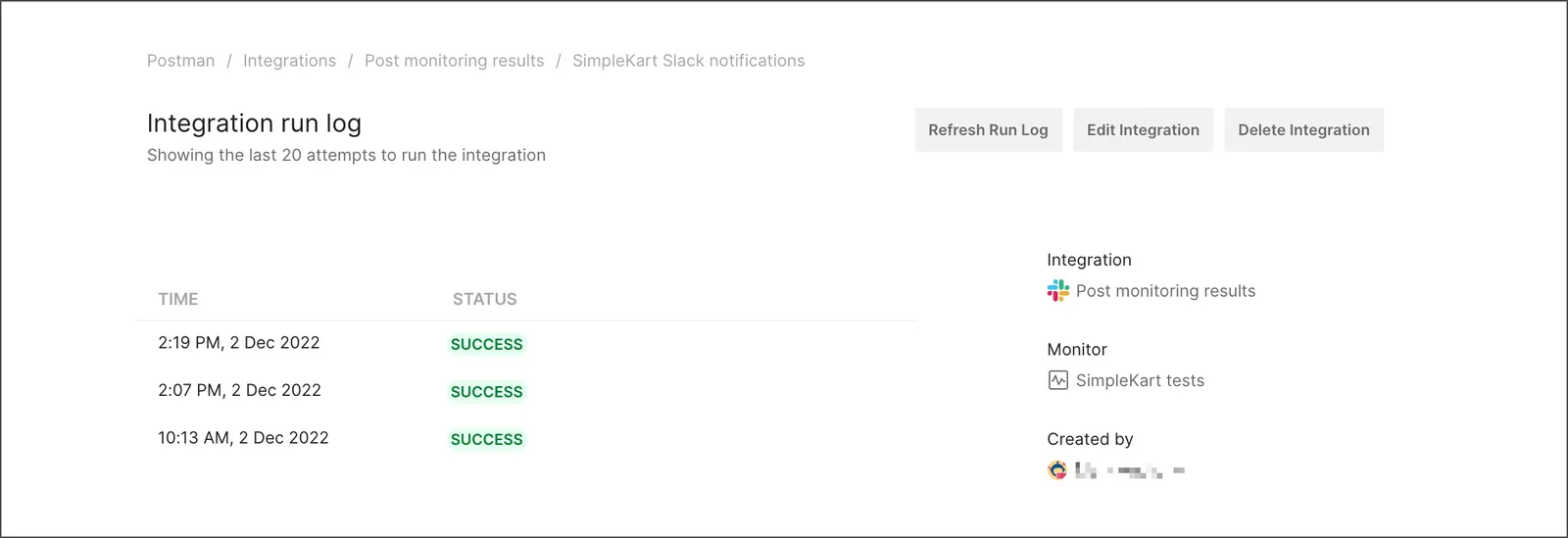 View or edit an integration