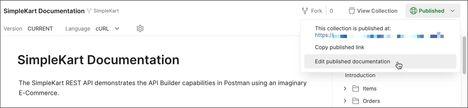 Edit published documentation