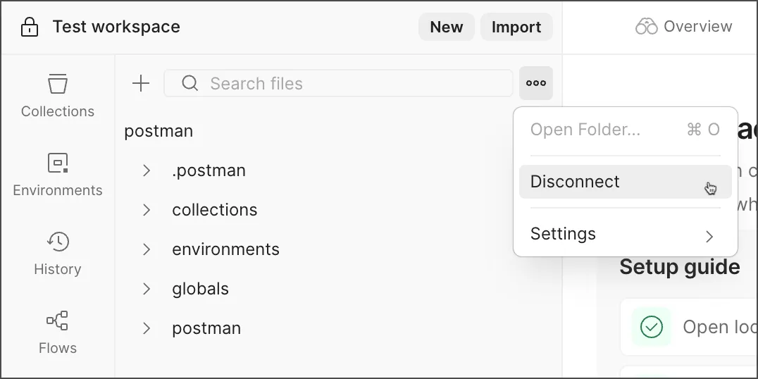 Native Git disconnect