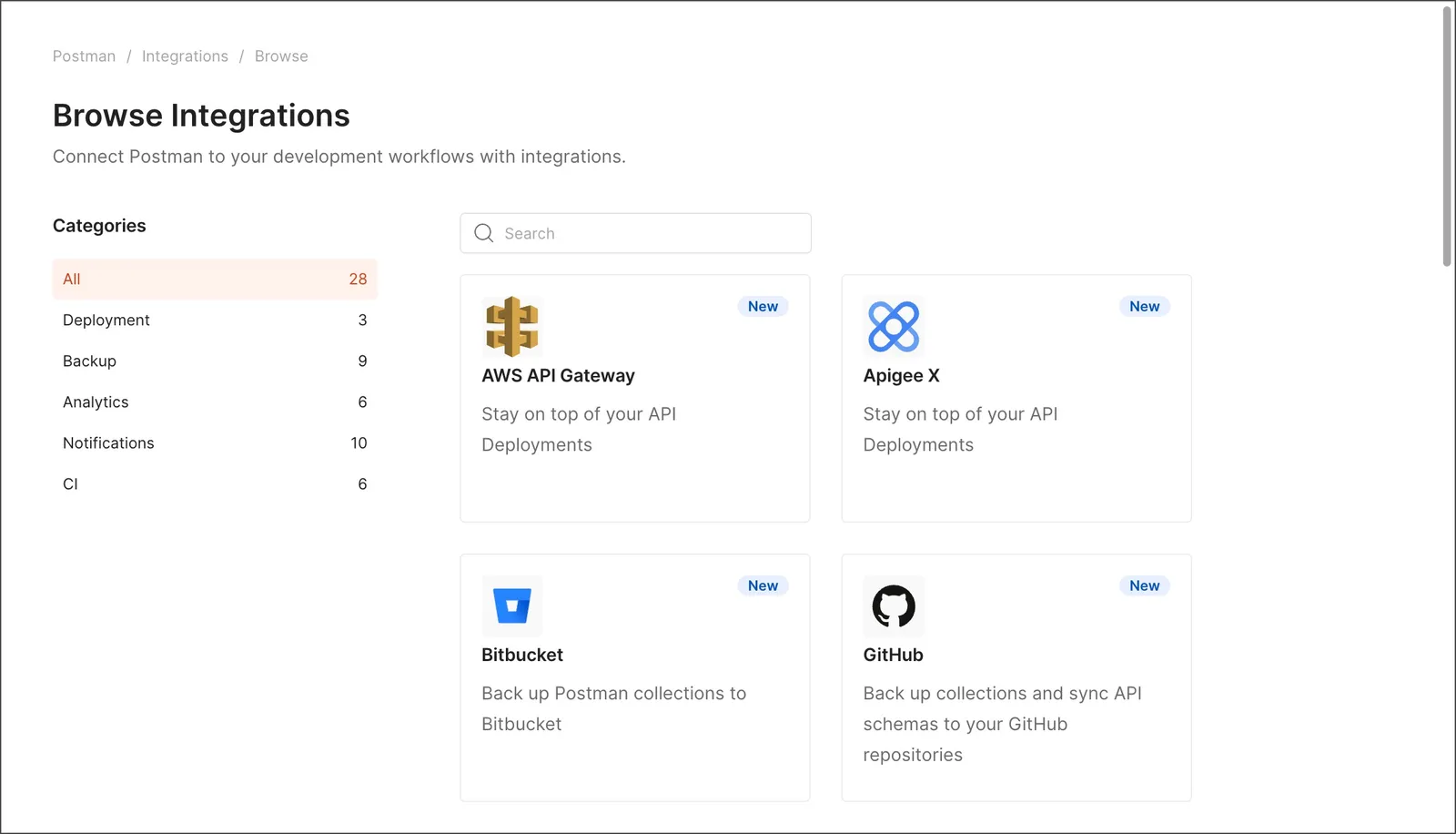 Browse all integrations