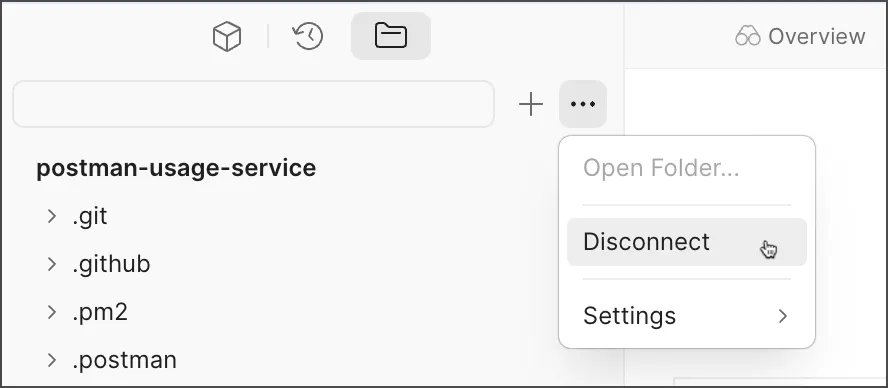 Native Git disconnect