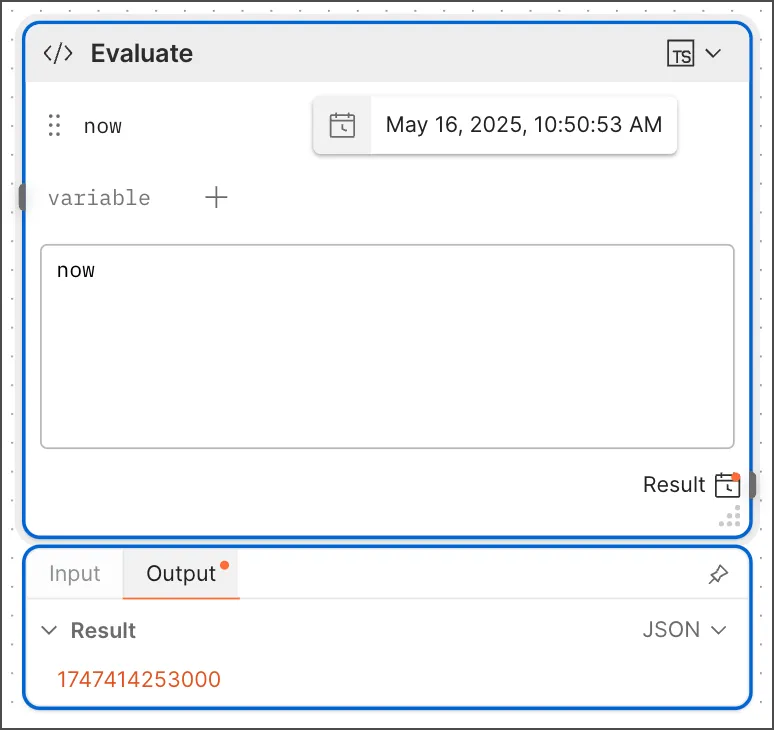 Flows time format