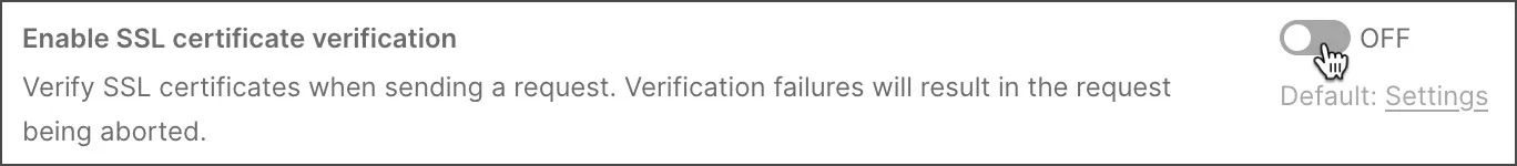 SSL certificate verification