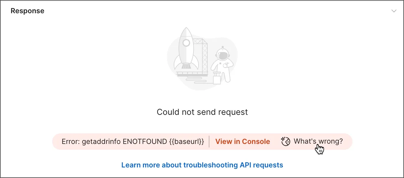 Debug a request with Postbot