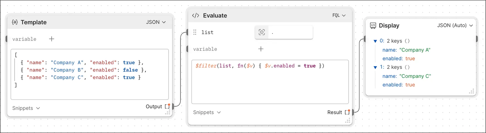 A filter example