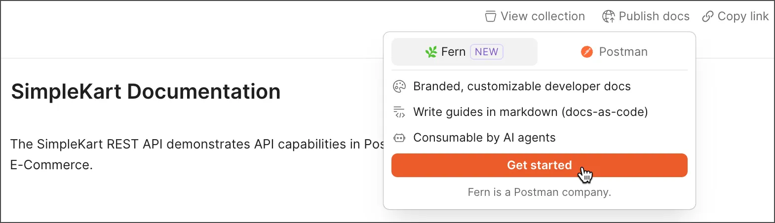 Publish documentation