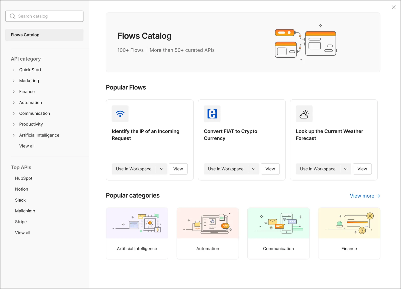 Flows Catalog
