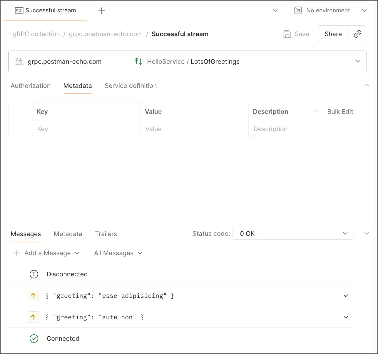 Create an example Create an example