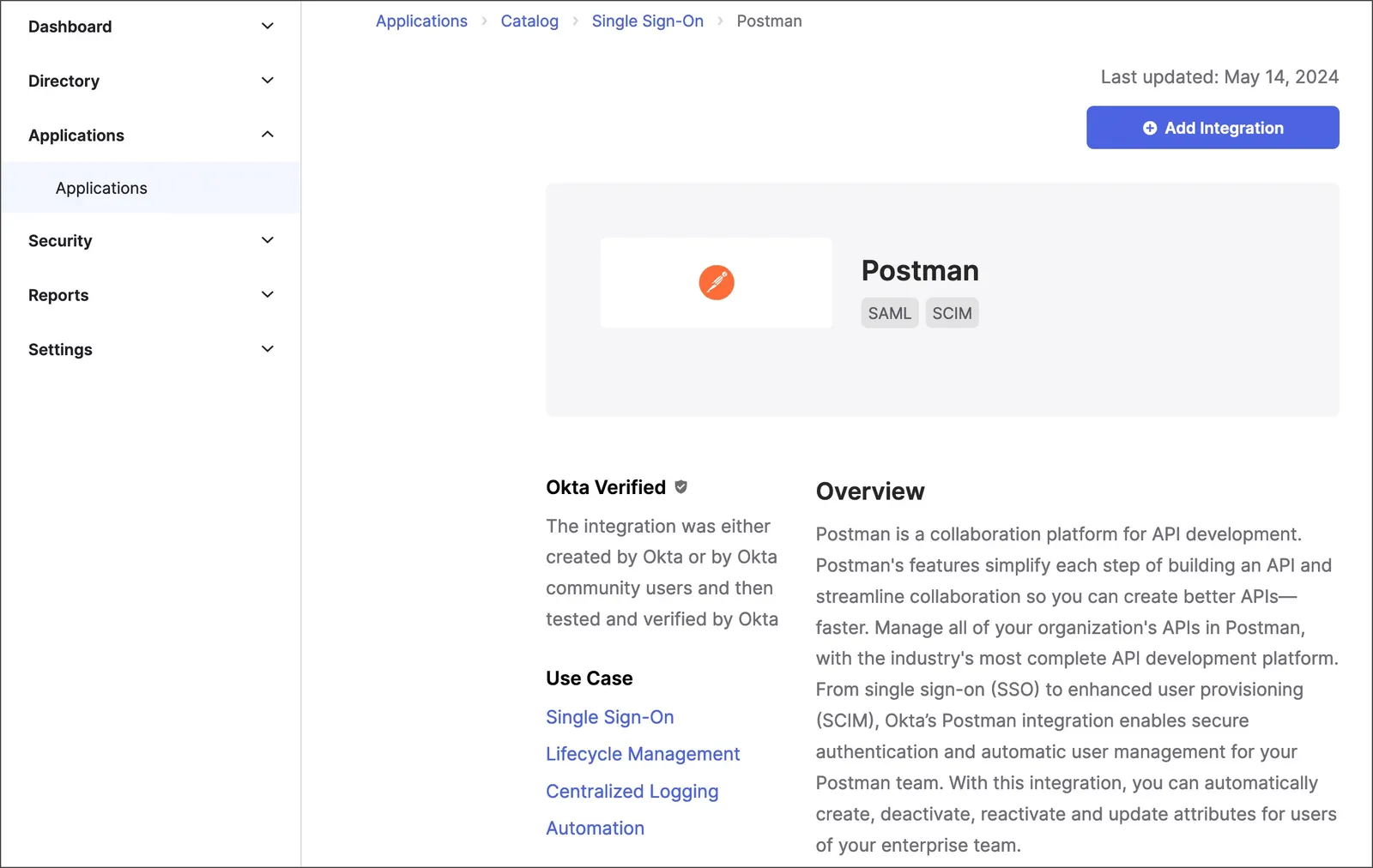 Add Postman integration
