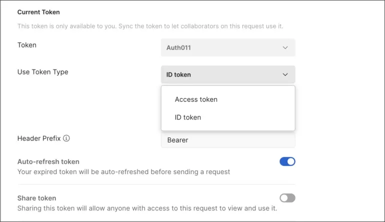Change the OAuth 2.0 token type