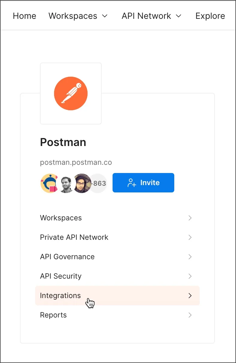 Home page and integrations