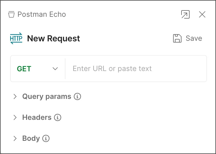 Postman Flows request editor