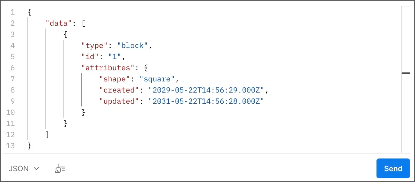 WebSocket message editor