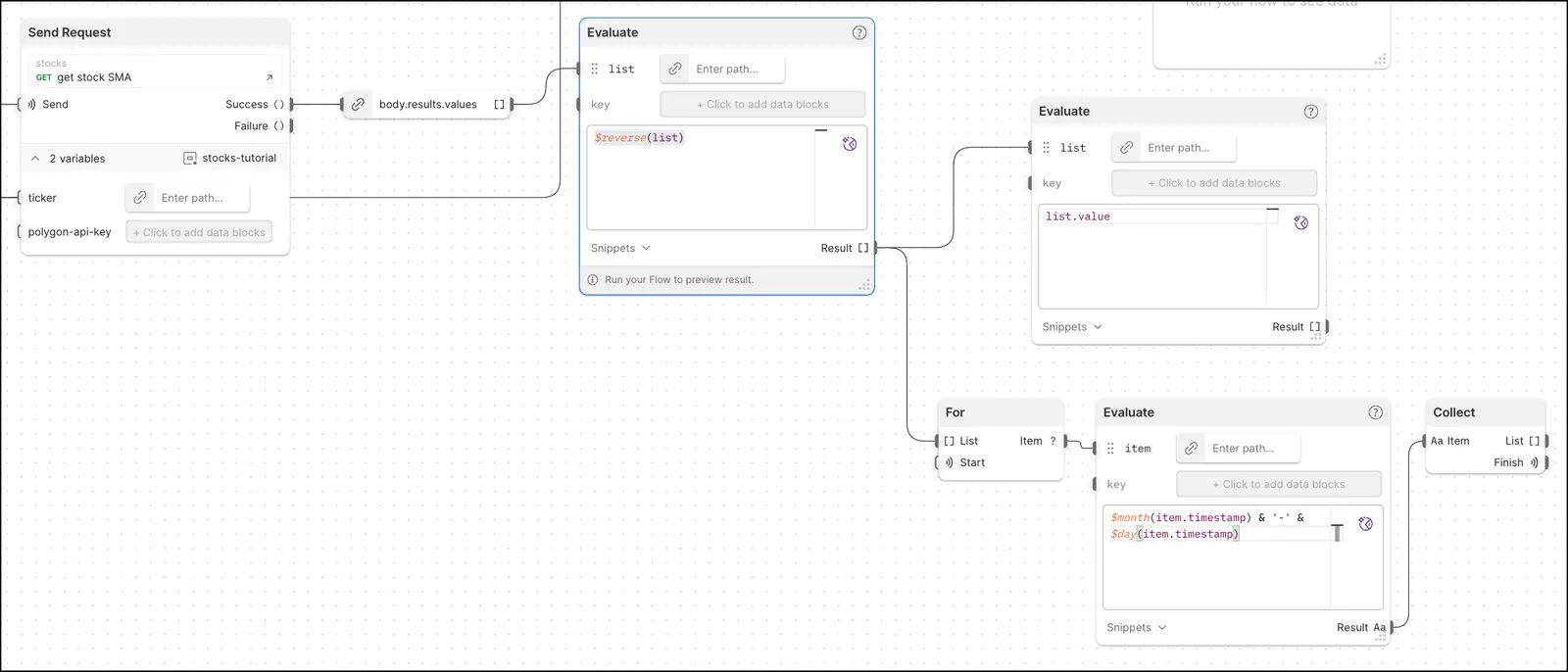 Dashboard flow - step 5