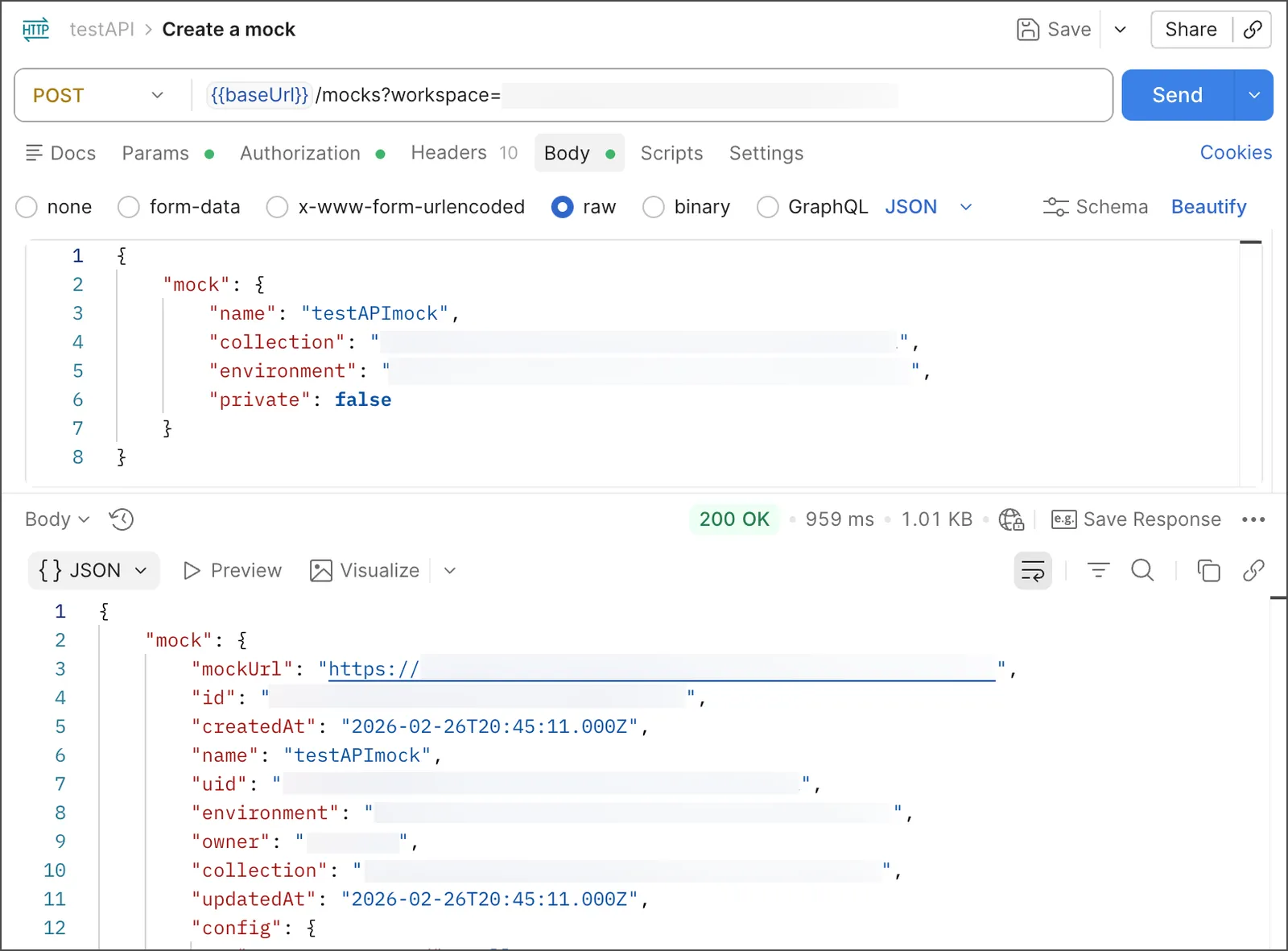 Creating a mock server