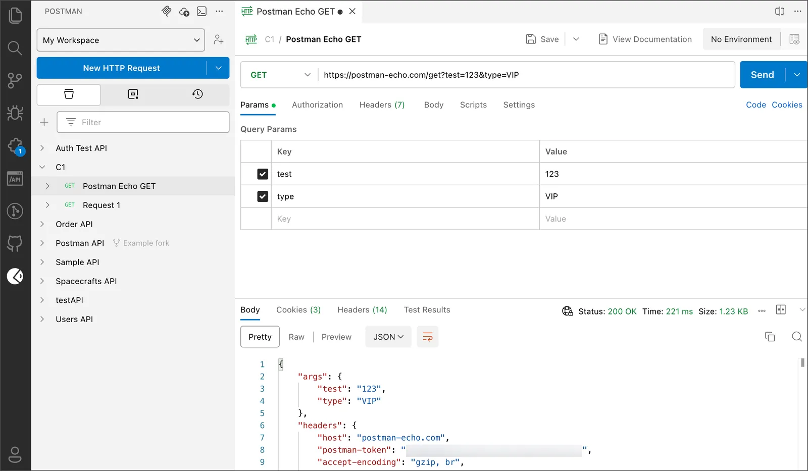 Postman VS Code extension