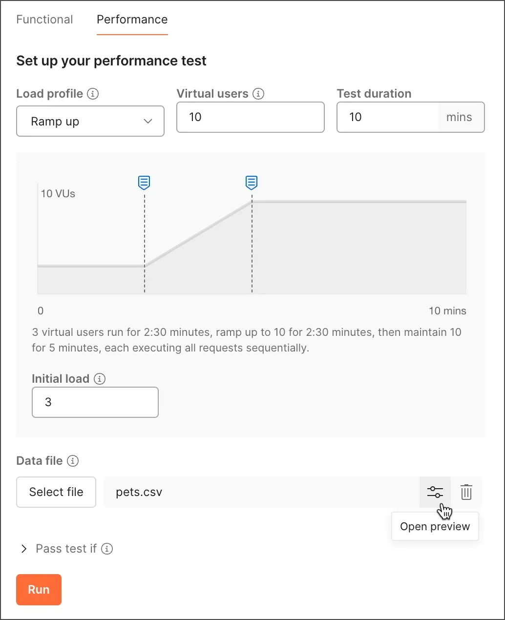 Configure a data file