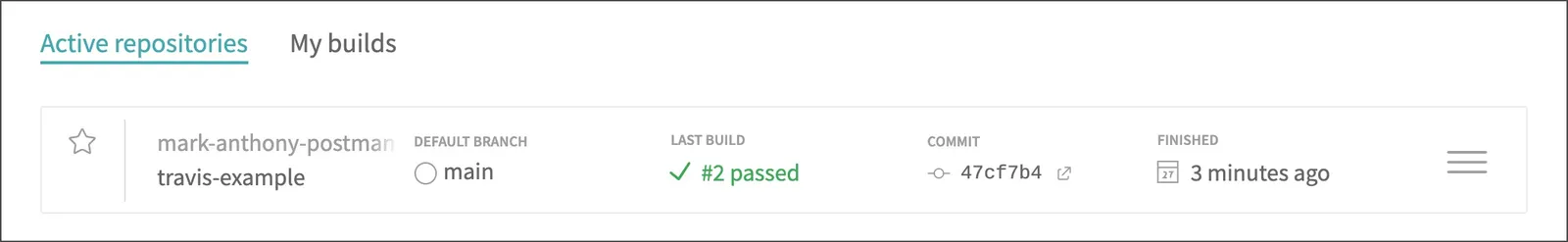 Travis CI build successful