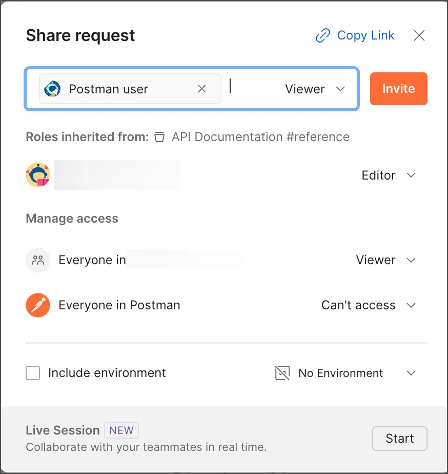 Share request