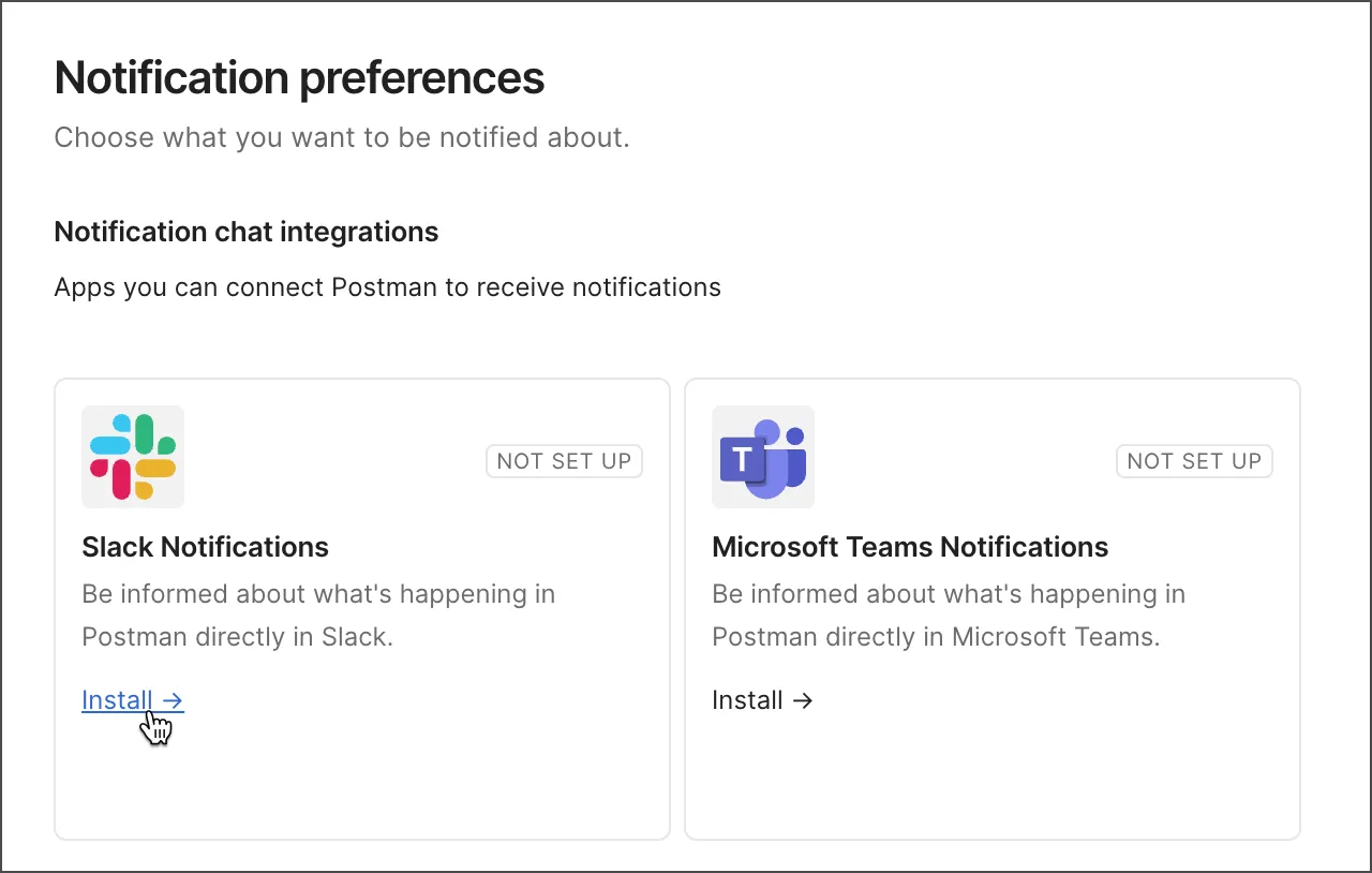 Connect notifications to Slack