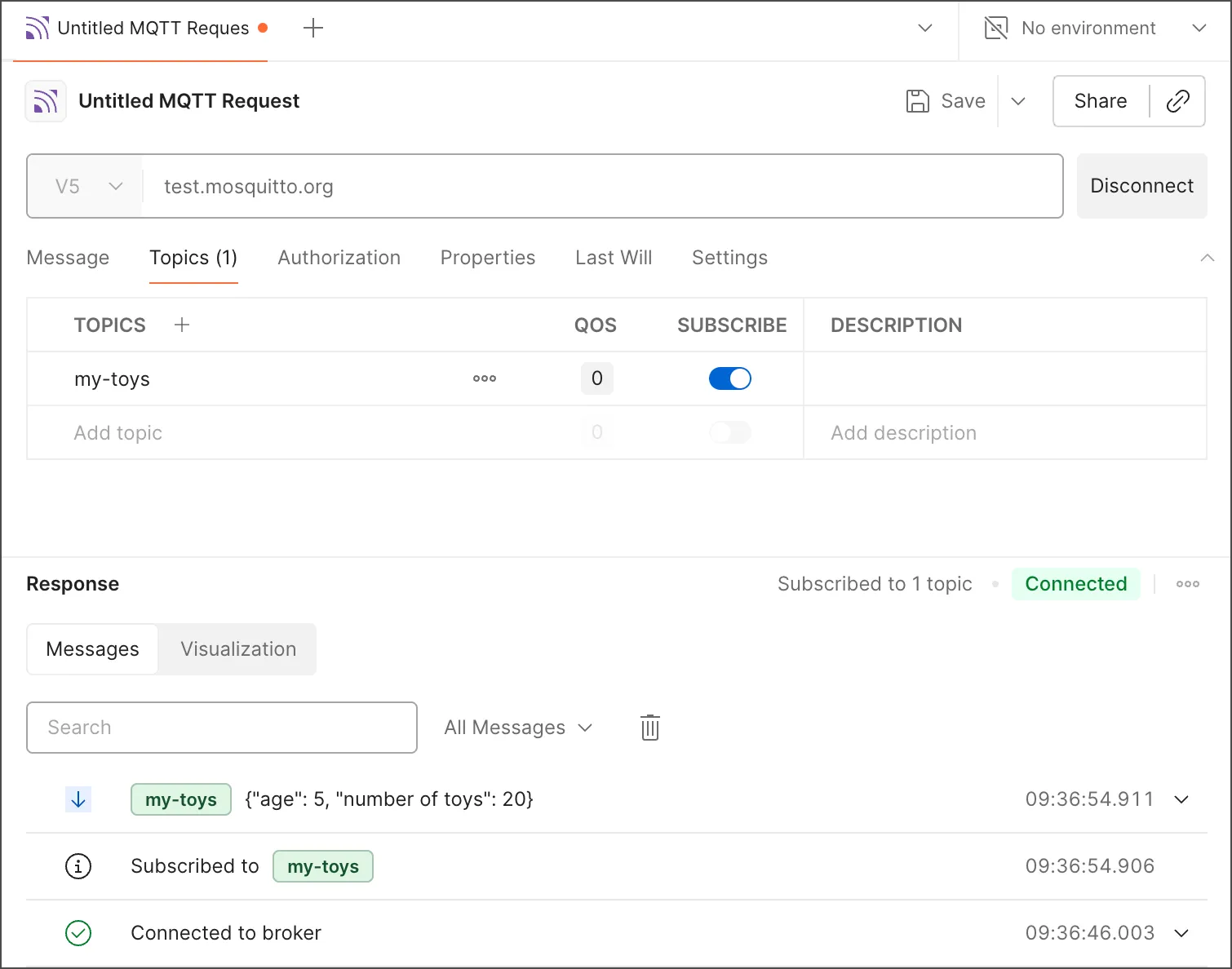 MQTT interface