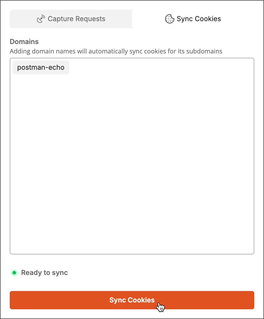 Sync cookies with the Interceptor extension