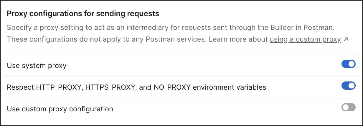 System proxy