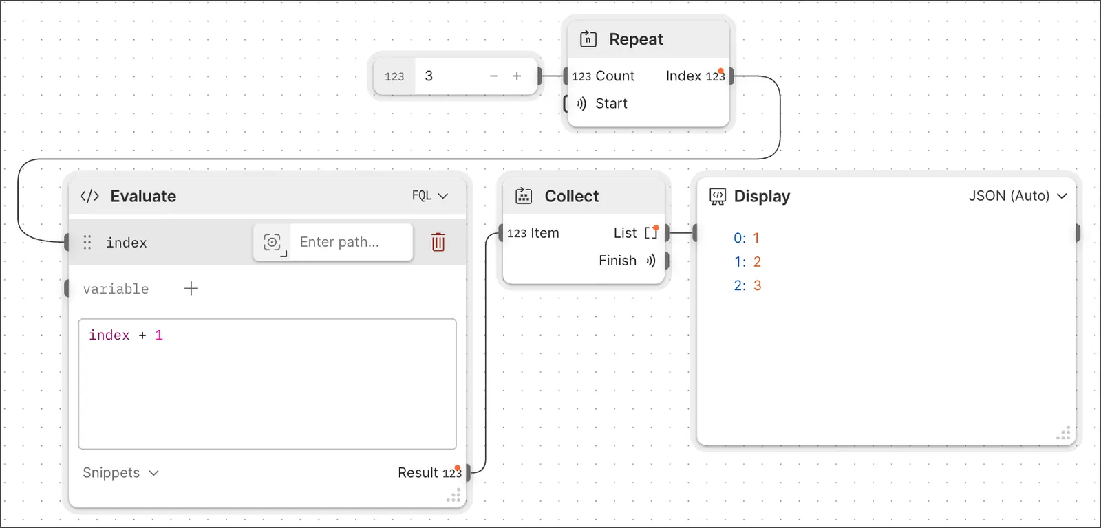 Create a count-based loop flow