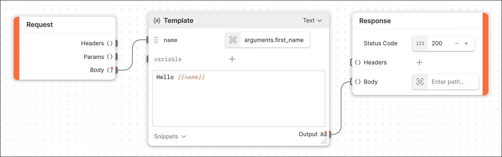 Example MCP server in Postman Flows