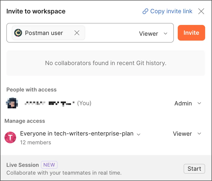 Share workspace